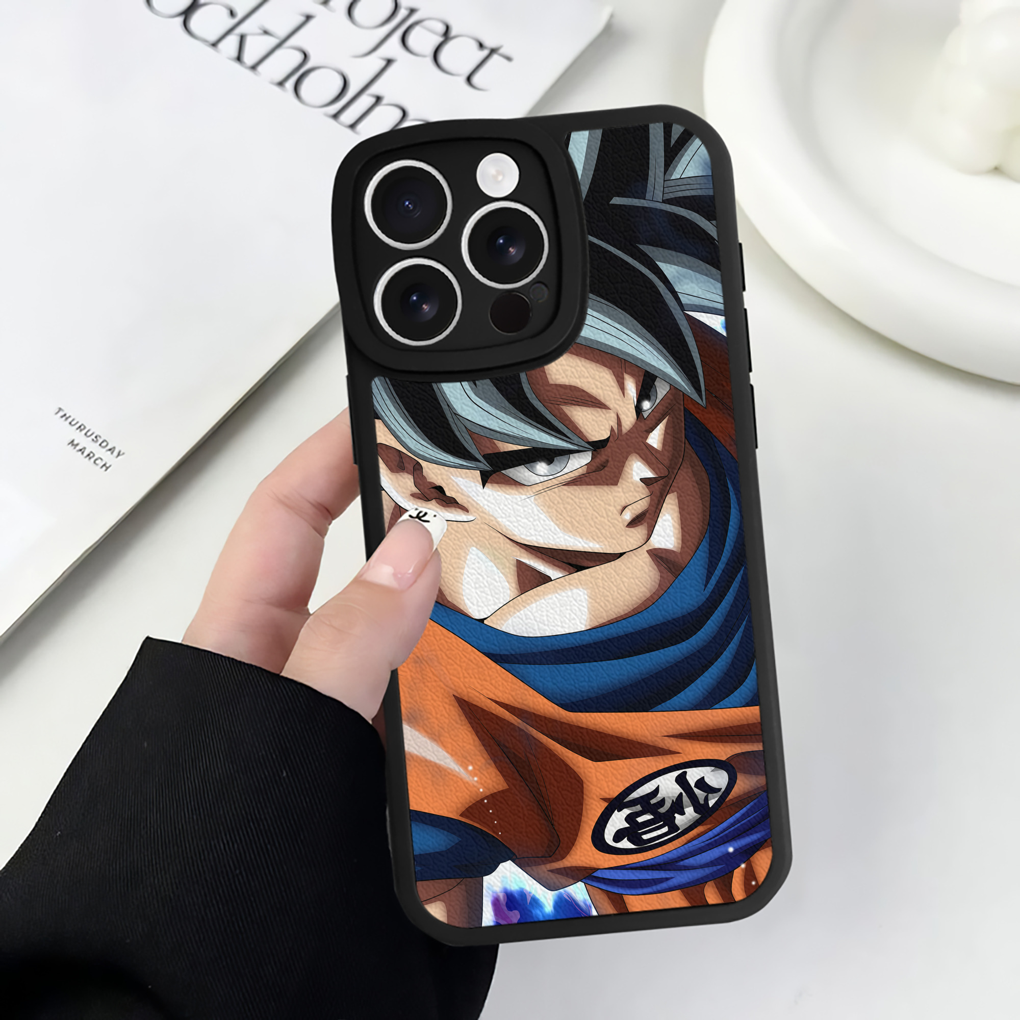 （画像用） ドラゴンボール DRAGON BALL 【iPhone 16シリーズ対応】シリコンスマホケース（レザー調） 材質：シリコン